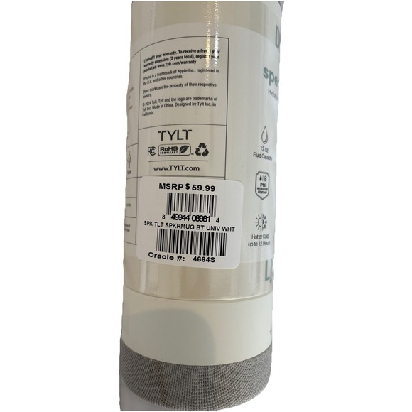 TYLT Drink Speaker Mug Bluetooth 5.0 12oz Hydration Bottle Wireless Speaker Cup - Picture 5 of 7